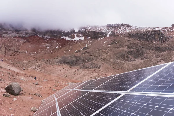 Beautiful Mountain Landscape Solar Generators Ecuador Andes — Stock Photo, Image