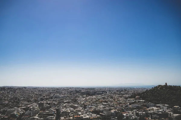 Ένας Όμορφος Ορίζοντας Μιας Παλιάς Πόλης Ένα Ηλιόλουστο Πρωινό — Φωτογραφία Αρχείου