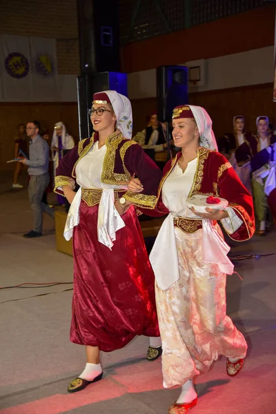 Maglaj Bosnia Herzegovina Августа 2019 Года Участники Большого Фольклорного Фестиваля — стоковое фото