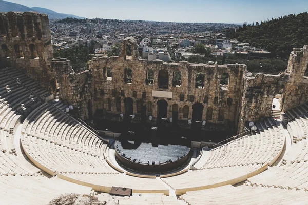 Théâtre Antique Dionysos Dans Acropole Grèce — Photo