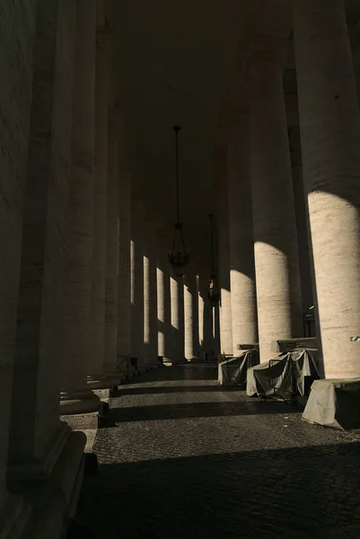 Vatican Vatican City Září 2019 Bazilika Petra Ranní Architektura Sloupy — Stock fotografie