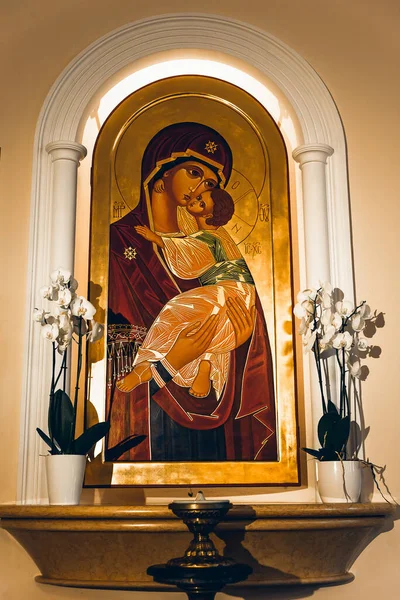 Прекрасний Знімок Деталізованого Інтер Єру Церкви — стокове фото