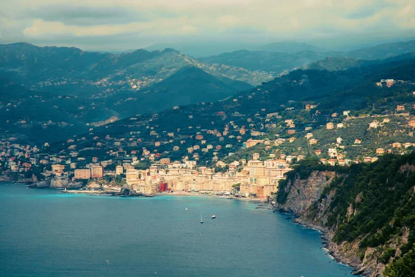 Fascinating View Camogli Famous Italian Village Ligurian Riviera — Stock Photo, Image