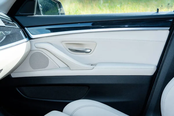 Interior Moderno Automóvel Com Textura Porta — Fotografia de Stock