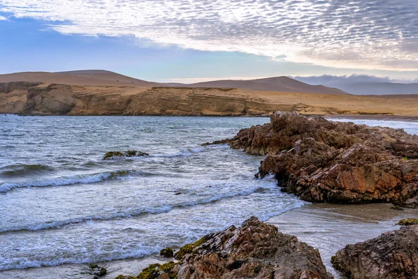 Beautiful Panoramic View Sea Small Rocks Shore — Stock Photo, Image