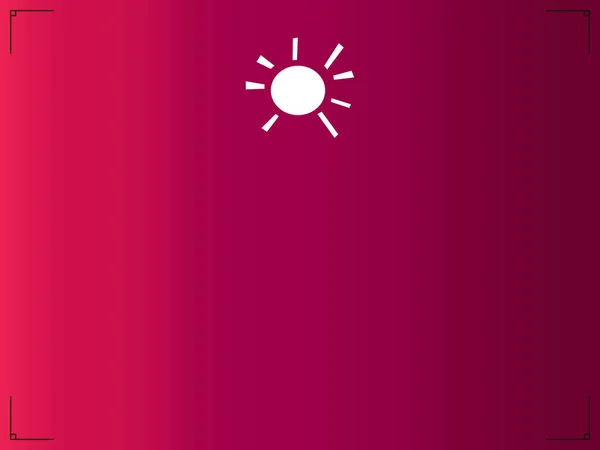 Иконка Солнца Розовом Градиентном Фоне Пространством Текста — стоковое фото