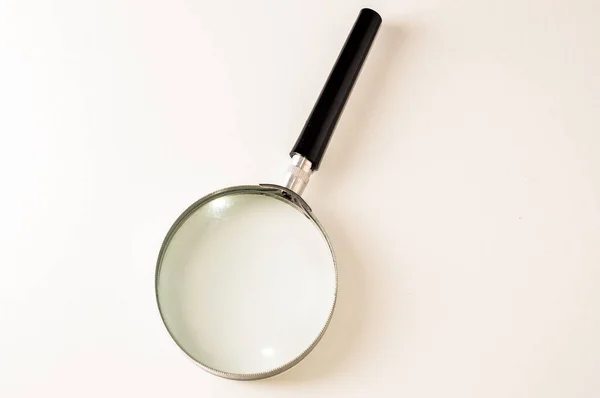 Closeup Shot Magnifier Isolated White Background — Stock Photo, Image