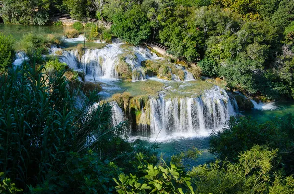 Gyönyörű Táj Híres Krka Nemzeti Park Horvátország — Stock Fotó