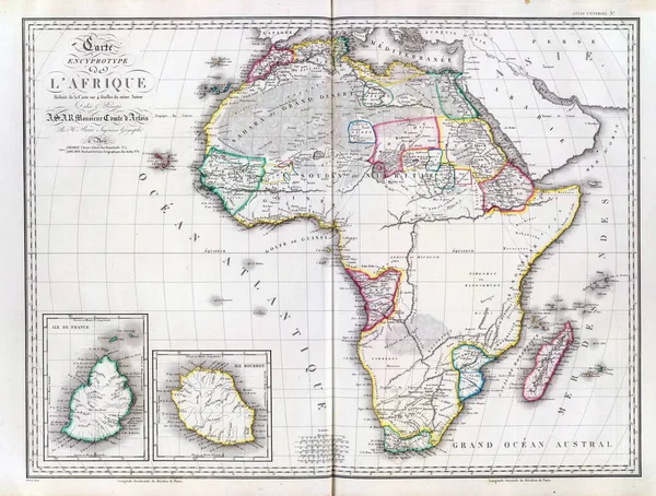 18世紀から19世紀のヴィンテージ地図 — ストック写真