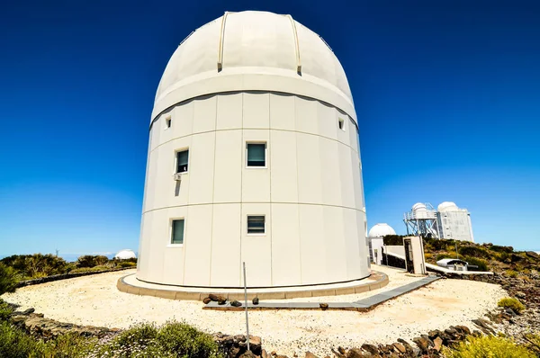Die Optische Bodenstation Der Esa Auf Teneriffa Vor Blauem Himmel — Stockfoto