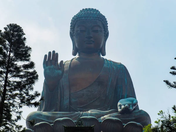 Hongkong Hongkong 2019 Die Statue Des Tian Tan Buddha Dorf — Stockfoto