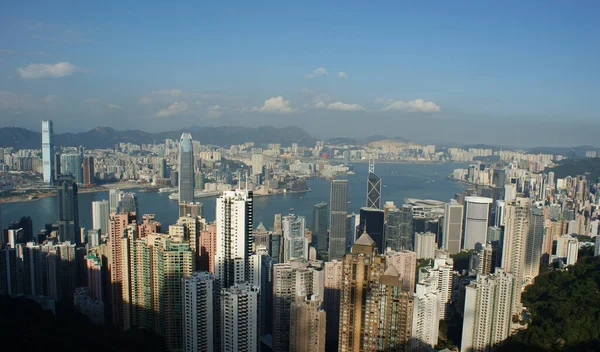 Une Vue Sur Paysage Urbain Hong Kong — Photo