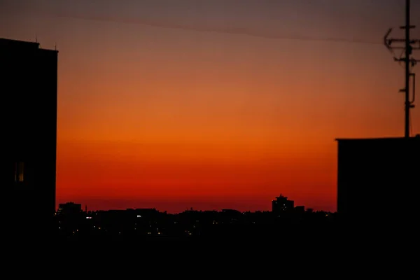 布拉格郊区的夕阳西下 — 图库照片