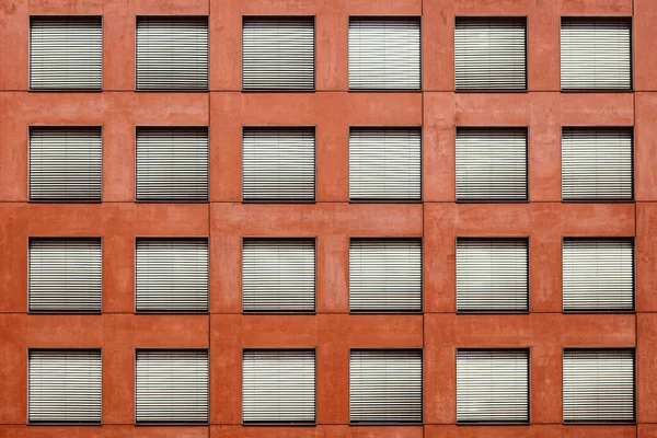Building Facade Closed Window Shutters — Stock Photo, Image
