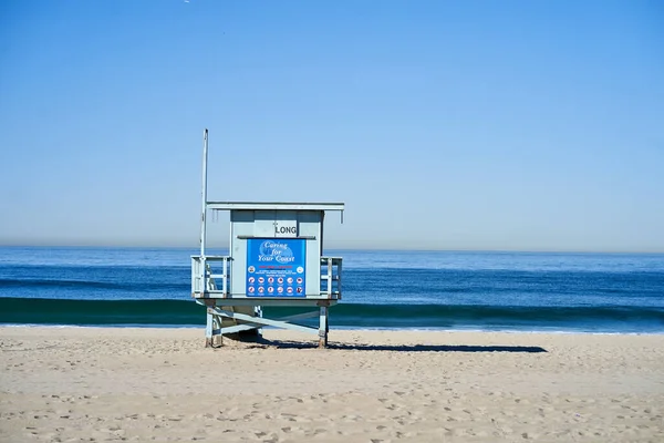 Socorrista Hermosa Beach Strand Sur California — Foto de Stock