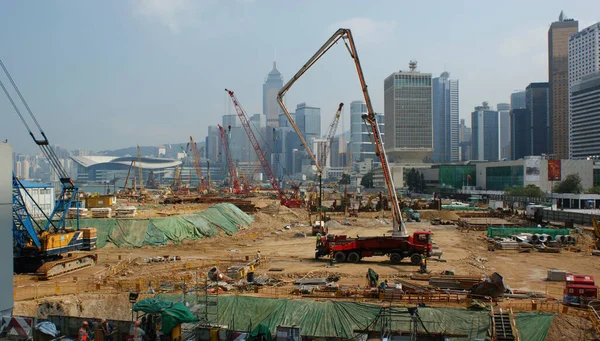 Hong Kong Hong Kong Novembro 2009 Construção Cidade Hong Kong — Fotografia de Stock