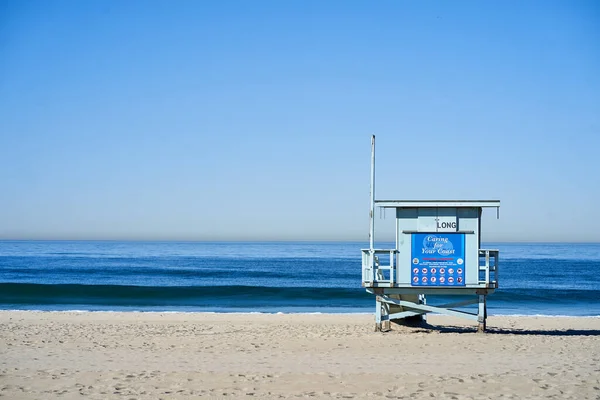 Ένα Περίπτερο Ναυαγοσώστη Στο Hermosa Beach Strand Νότια Καλιφόρνια Ηπα — Φωτογραφία Αρχείου