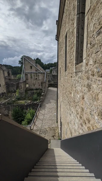 Μια Φωτογραφία Του Larochette Castel Στο Λουξεμβούργο — Φωτογραφία Αρχείου