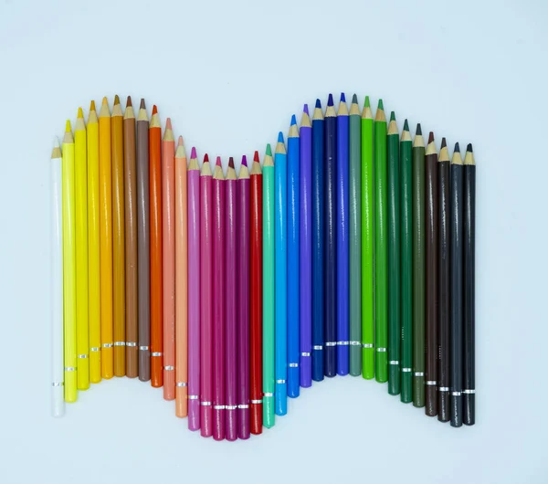 Primer Plano Lápices Dibujo Colores — Foto de Stock
