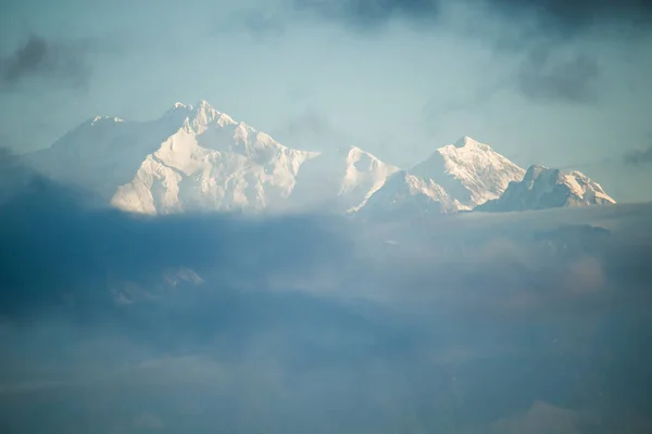 Uma Bela Vista Montanhas Nevadas Darjeeling Índia — Fotografia de Stock