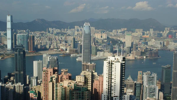 Kilátás Hong Kong Városkép — Stock Fotó