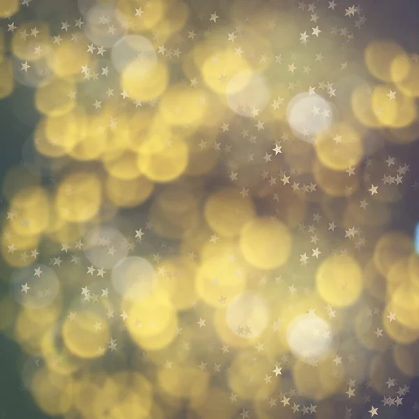 Праздничный Фон Золотыми Огнями Боке Конфетти Рождество Копирования Пространства — стоковое фото