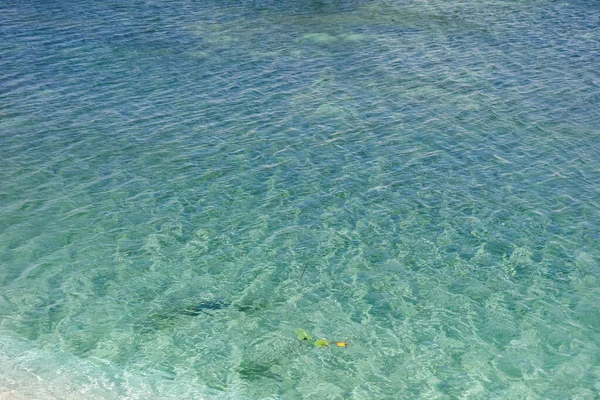 青い海の波紋のクローズアップショット — ストック写真
