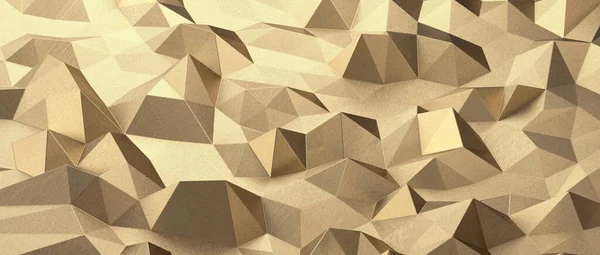 Detalle Primer Plano Del Patrón Pared Triangular Dorado Moderno Abstracto —  Fotos de Stock