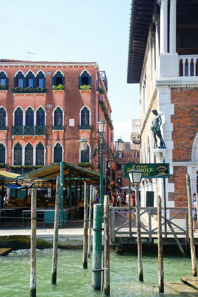 Venice Italië Aug 2018 Prachtig Uitzicht Vanaf Het Canal Grande — Stockfoto