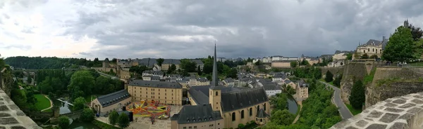 Una Splendida Vista Delle Casemates Bock Lussemburgo Sotto Cielo Blu — Foto Stock