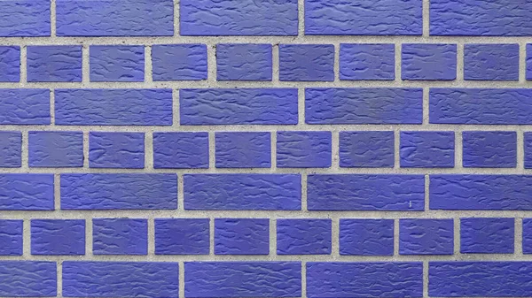 Closeup Shot Blue Brick Wall Pattern Good Wallpaper — Stock Photo, Image