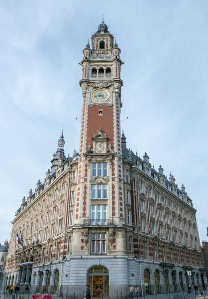 Lille France Ekim 2021 Grand Place Deki Eski Bir Binanın — Stok fotoğraf