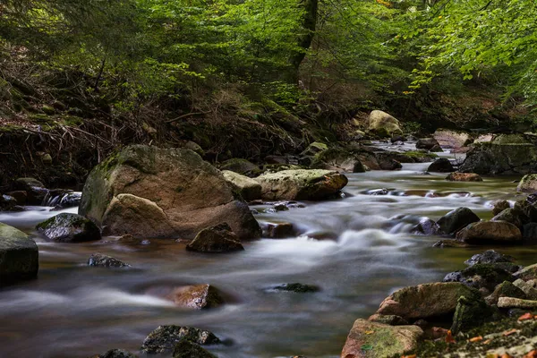 Дикі Водоспади Річки Ільзе Горах Гарц Північна Німеччина — стокове фото