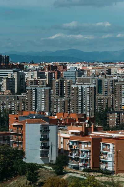 Paisaje Urbano Madrid España Capturado Desde Cerro Del Tio Pio — Foto de Stock