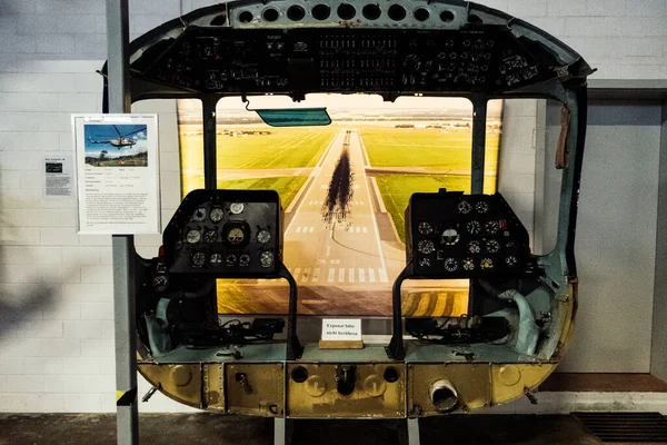 Вернигерод Германия Декабря 2019 Года Реактивный Тренажер Выставленный Музее Авиации — стоковое фото