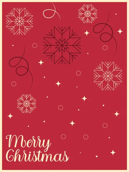 Beautiful Red Christmas Illustration — Stock Photo, Image