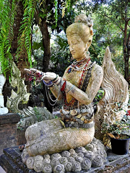 Buddha Szobra Chiang Mai Ban Thaiföldön — Stock Fotó