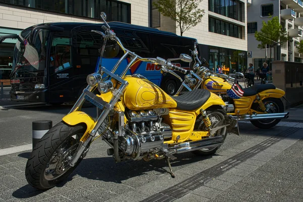 Hamburg Germany May 2017 Rebuilt Honda Motorcycles Model Valkyrie Doc — Stock Photo, Image