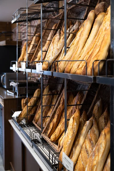Una Panadería Preparando Vendiendo Sabrosos Panes — Foto de Stock