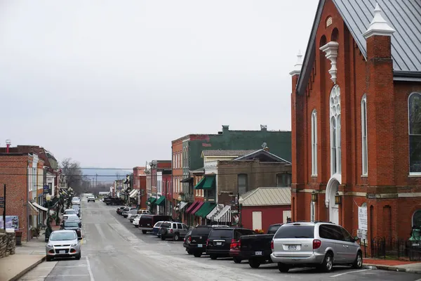 Weston Stany Zjednoczone Stycznia 2016 Main Street Downtown Weston Missouri — Zdjęcie stockowe
