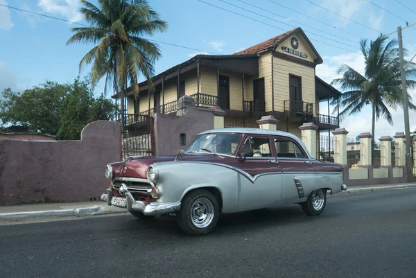 Havana Kuba 2021 Ein Oldtimer Der Straße Von Havanna Kuba — Stockfoto
