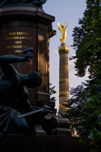 Vertical Shot Victory Column Berlin Germany — Stock Photo, Image
