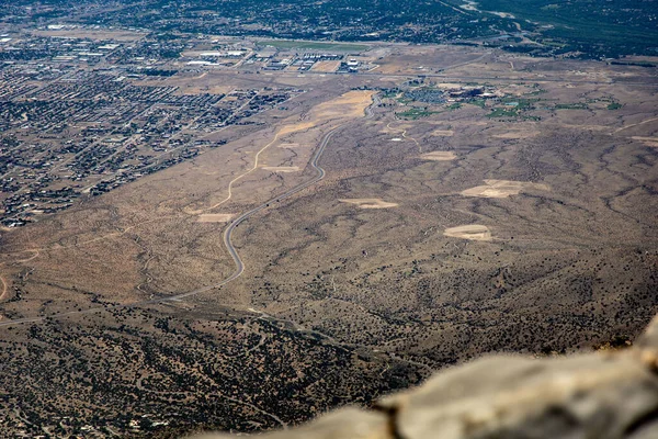 Luftfoto Byen Den Negev Ørken Israel - Stock-foto