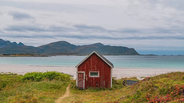 Une Belle Vue Panoramique Sur Une Maison Bois Côté Plage — Photo