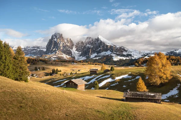 Hermoso Paisaje Matutino Montañas Alpinas Otoño —  Fotos de Stock