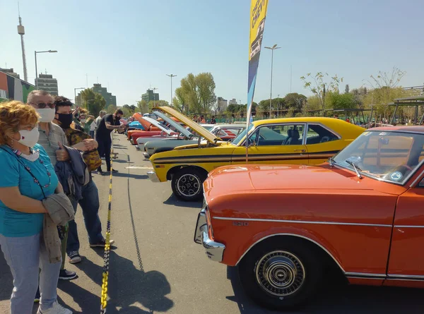 Avellaneda Buenos Aires Argentina Sep 2021 Fans Admire Chevrolet Chevy — Stock Photo, Image