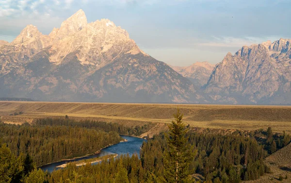 Grand Teton Ulusal Parkı Nın Manzaralı Manzarası — Stok fotoğraf