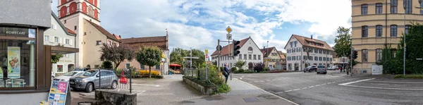 Wangen Alemanha Agosto 2021 Panorama Sobre Uma Rua Wangen Algas — Fotografia de Stock