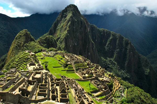 Вид Мачу Пикчу Регионе Куско Перу — стоковое фото