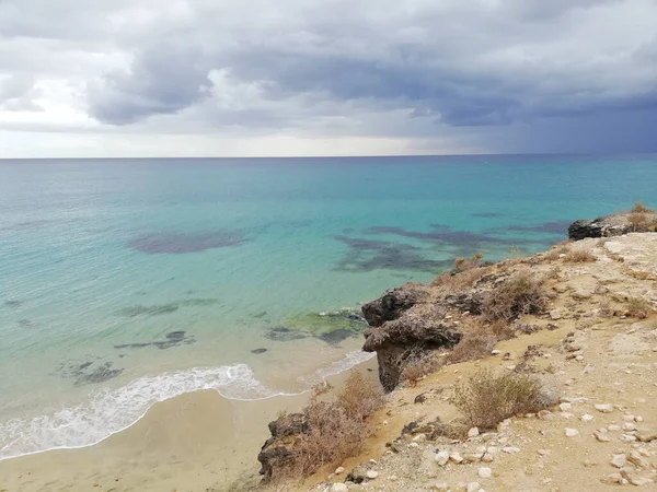 Piękno Chmur Wyspie Fuerteventura — Zdjęcie stockowe